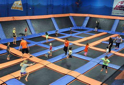 Sky zone open time - Dip, dodge, duck, dive and fly with 3-D Dodgeball. Try a SkyRobics fitness class, host a birthday party, corporate event or other special event. It's truly the ultimate play experience for kids and adults of any age, size or physical ability!Before You Jump Tips:1. Every jumper needs to have a signed Cincinnati liability waiver in order to jump.